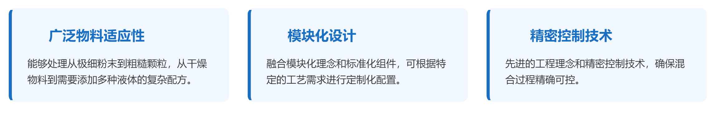 太阳GG陆续式混合机产品特点